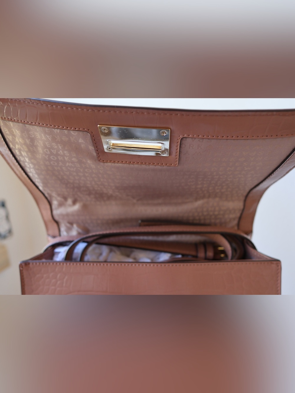 Kate Spade New York Doris Knightsbridge Satchel/Crossbody Bag in Sparrow Color - Picture 8 of 11